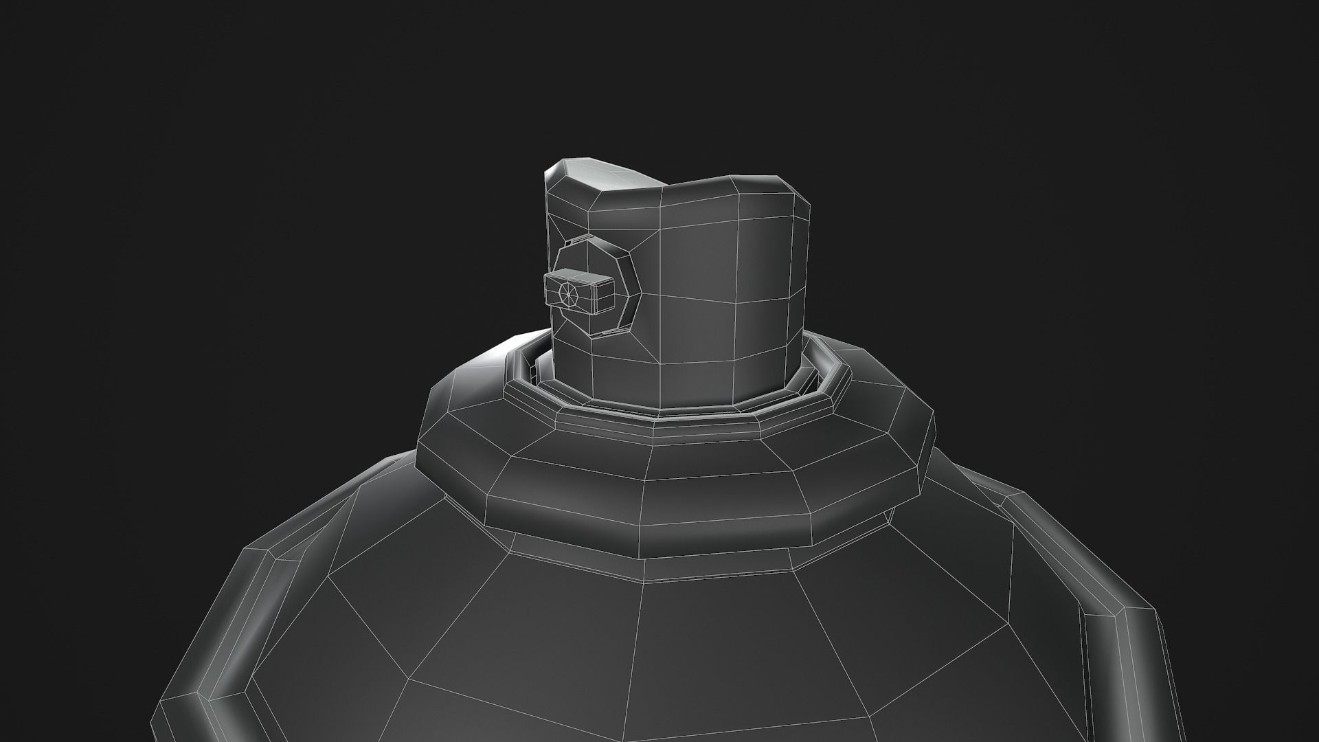 Spray Paint Can Low-poly 3D model_17