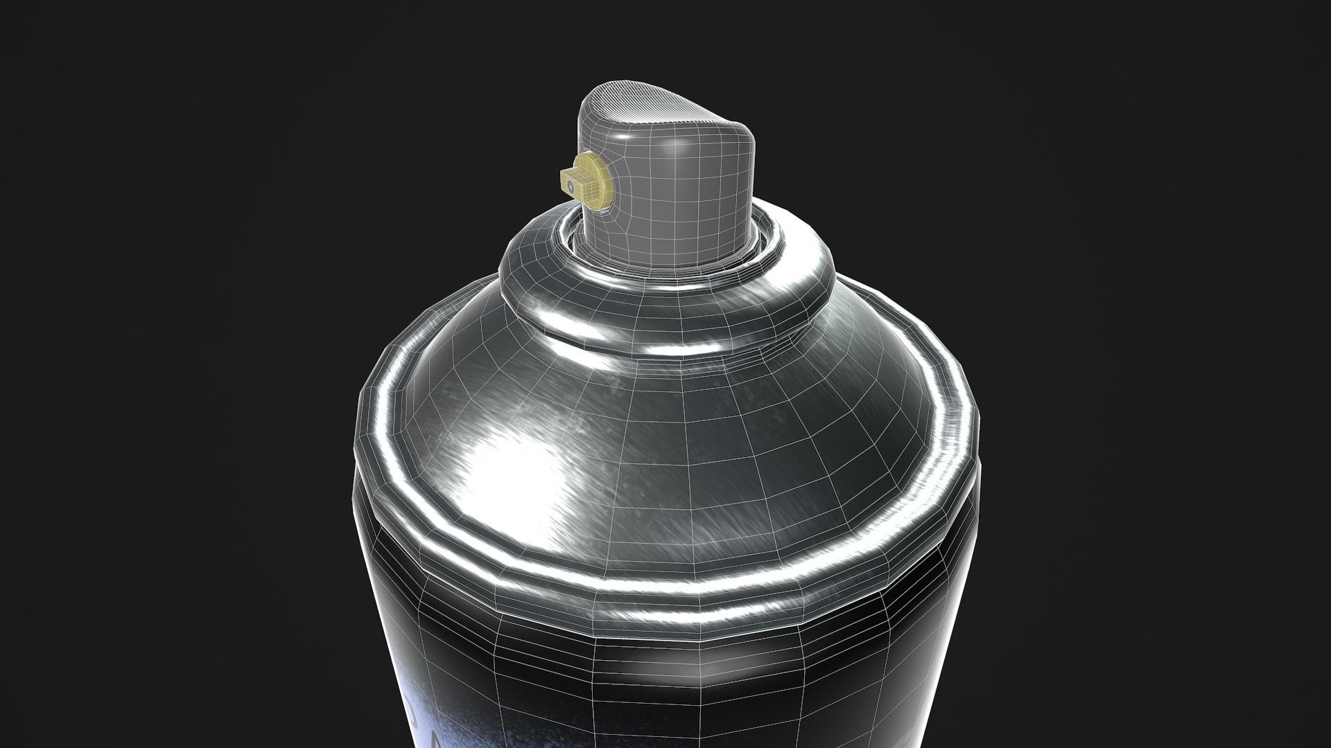 Spray Paint Can Low-poly 3D model_22