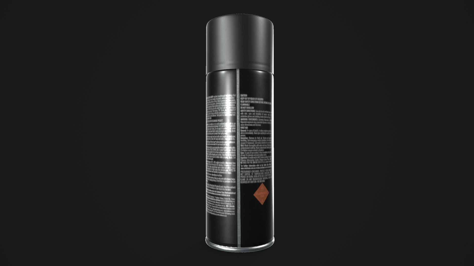 Spray Paint Can Low-poly 3D model_3