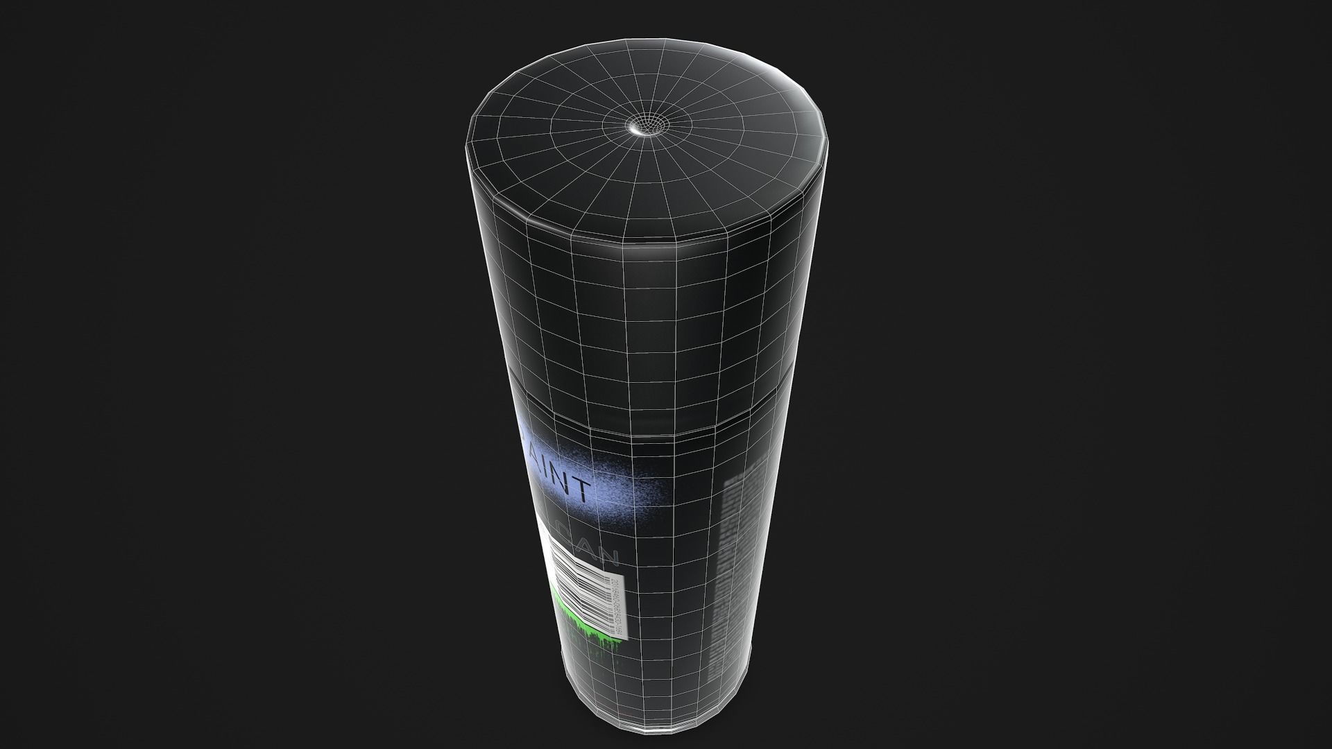 Spray Paint Can Low-poly 3D model_21