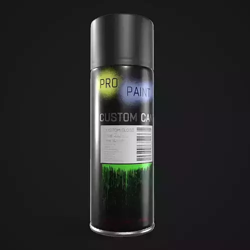 Spray Paint Can Low-poly 3D model