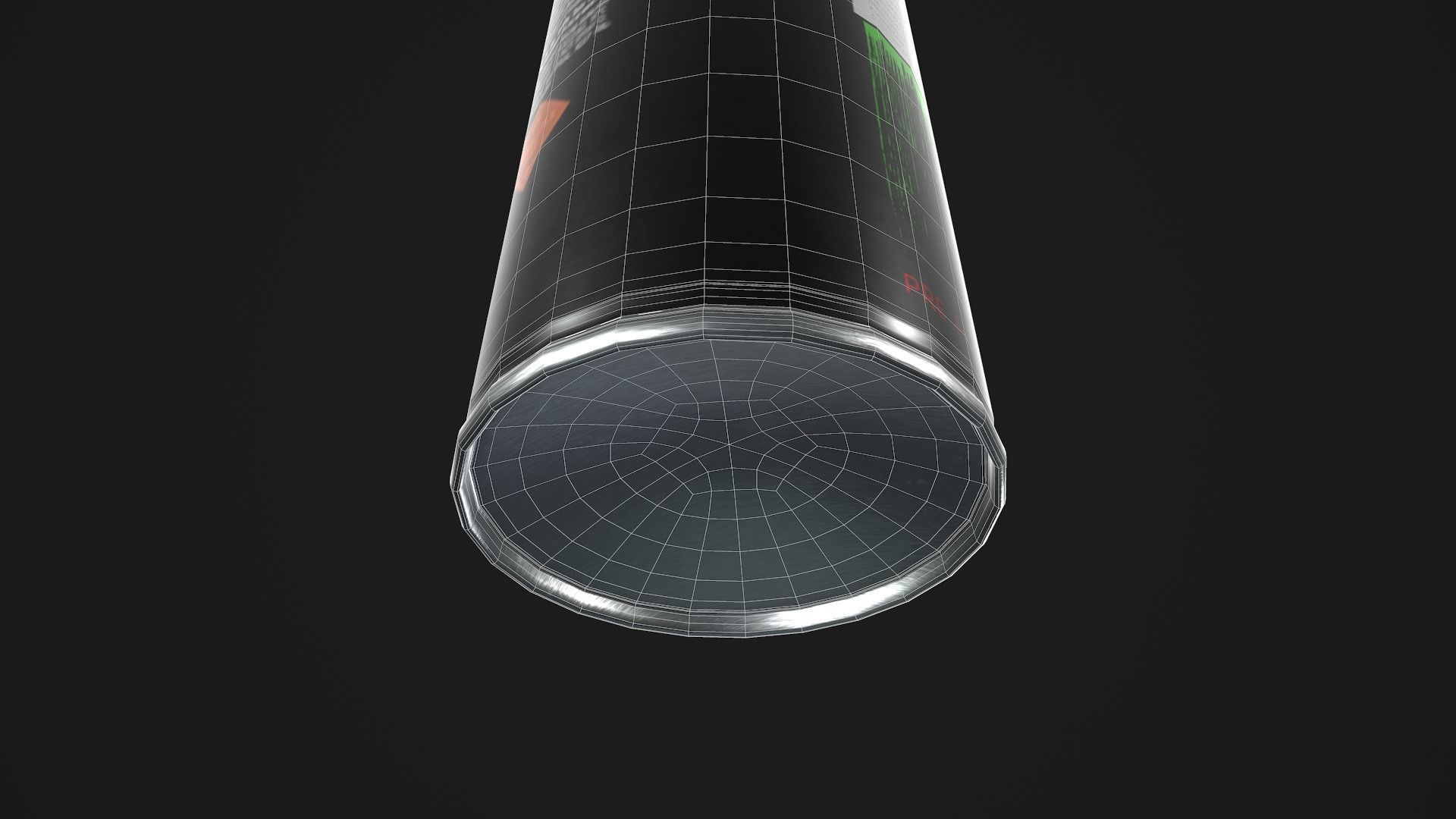 Spray Paint Can Low-poly 3D model_23