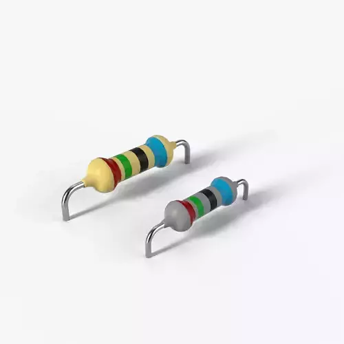 PBR Resistor model with 2K textures 3D model PBR Resistor model with 2K textures 3D model