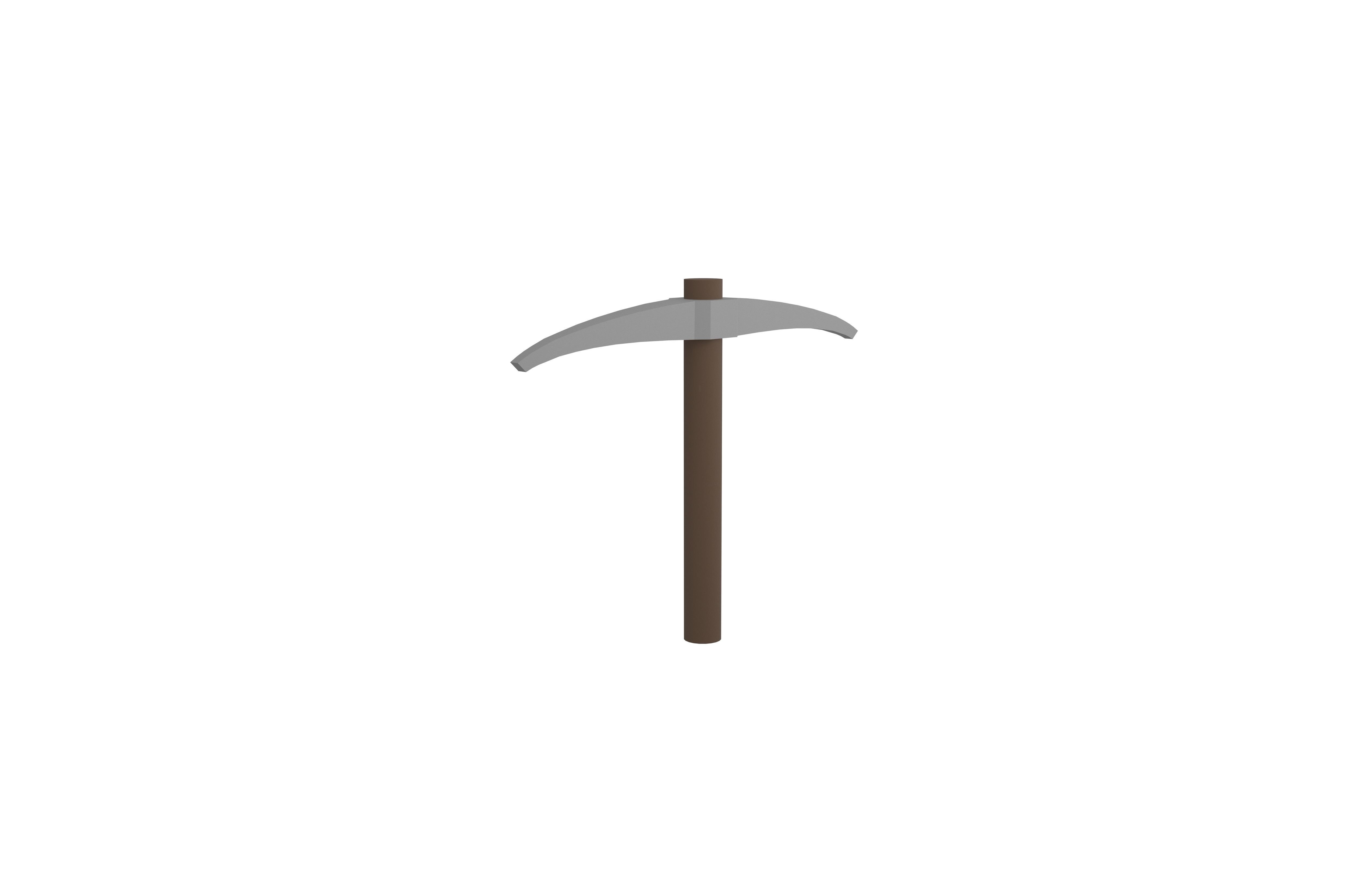 Pickaxe V1 001 Low-poly 3D model_3