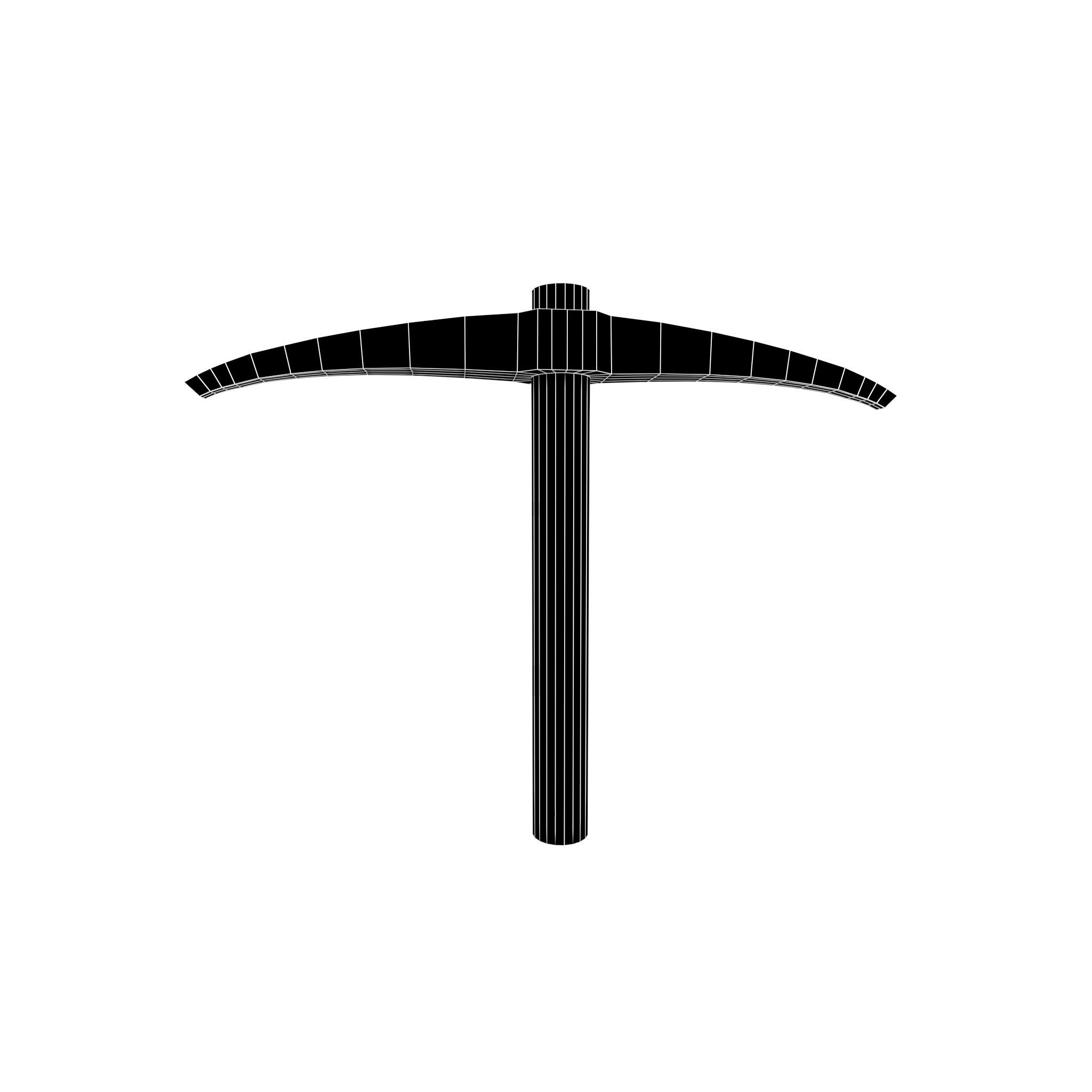 Pickaxe V1 001 Low-poly 3D model_5