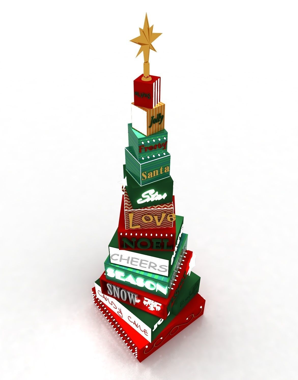 Christmas Tree- Box 3D model_1