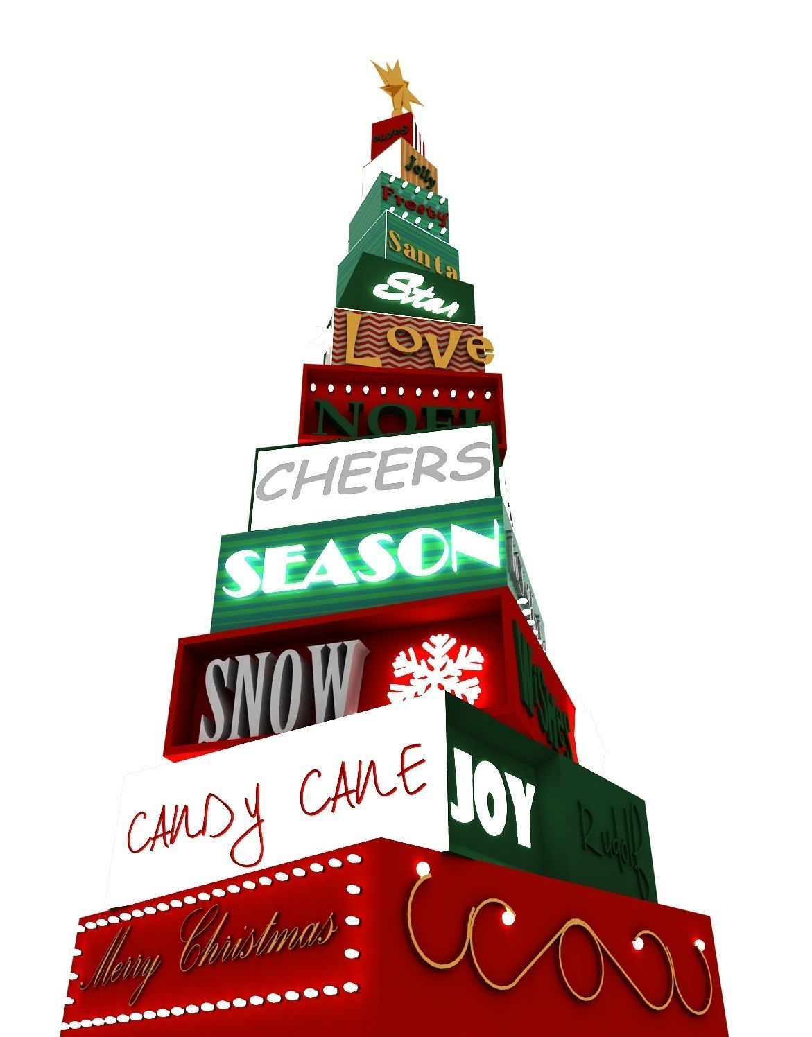 Christmas Tree- Box 3D model_3