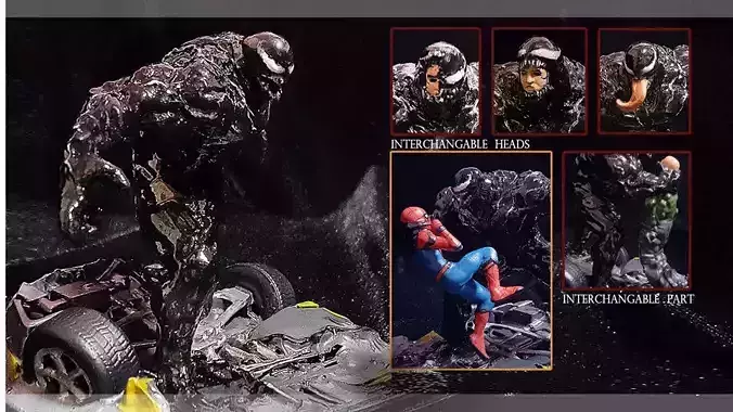 VENOM MOVIE STATUE PRINTABLE MODEL FIGURINE MARVEL TOM HARDY