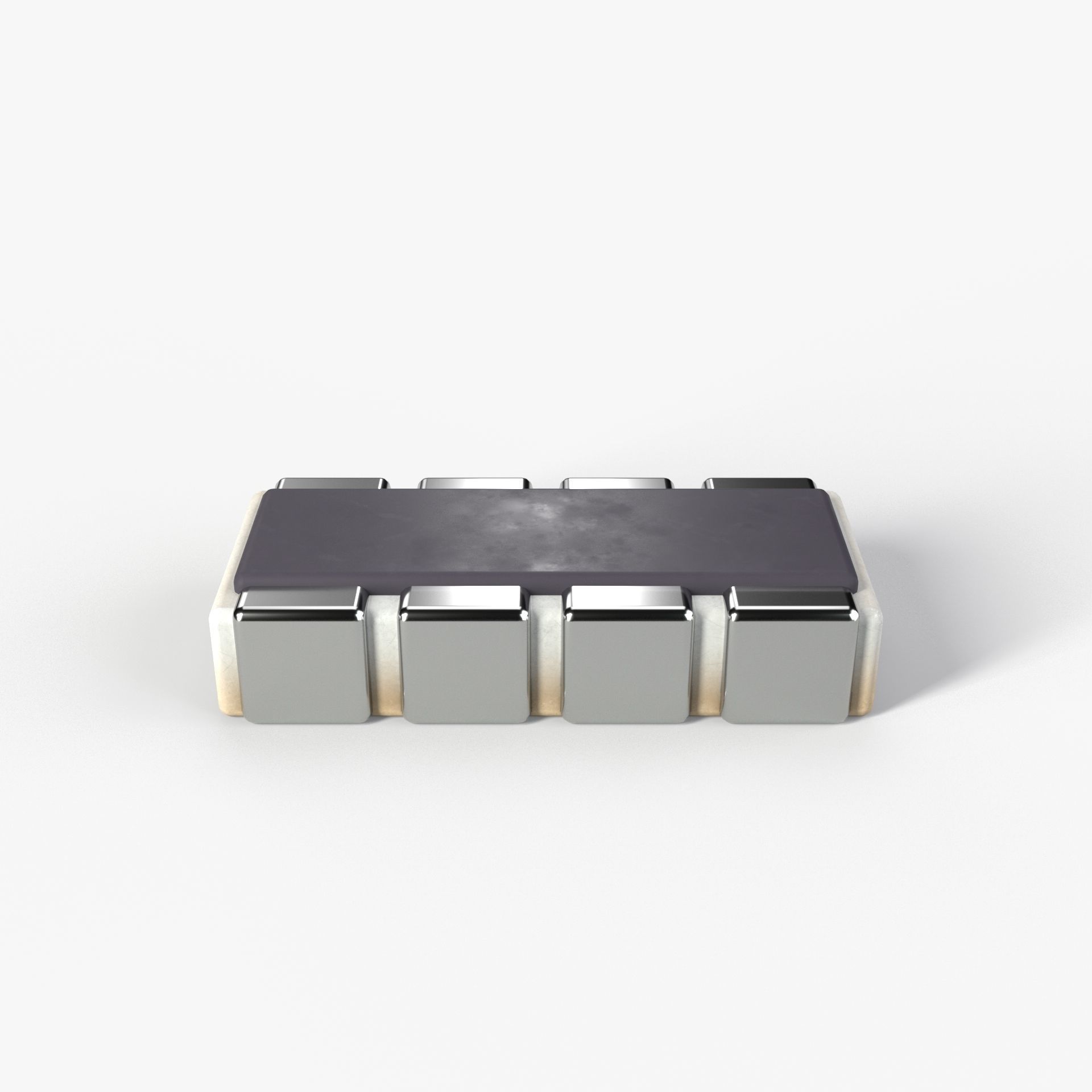 PBR SMD type Resistor model with 2K textures Low-poly 3D model_3