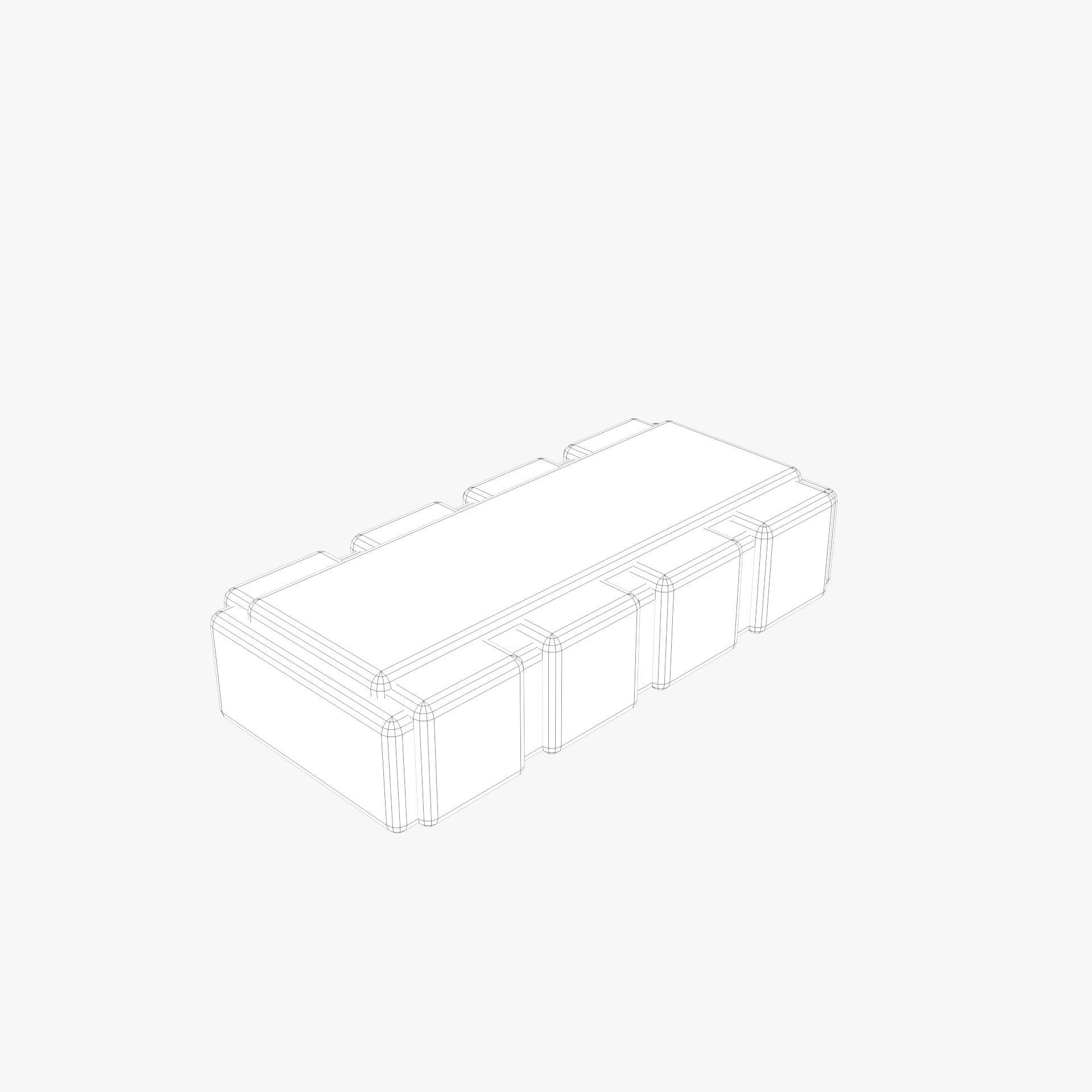PBR SMD type Resistor model with 2K textures Low-poly 3D model_6