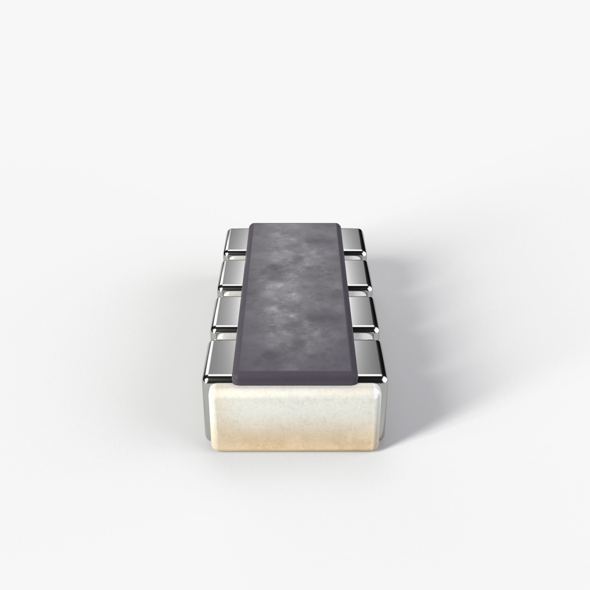 PBR SMD type Resistor model with 2K textures Low-poly 3D model_4