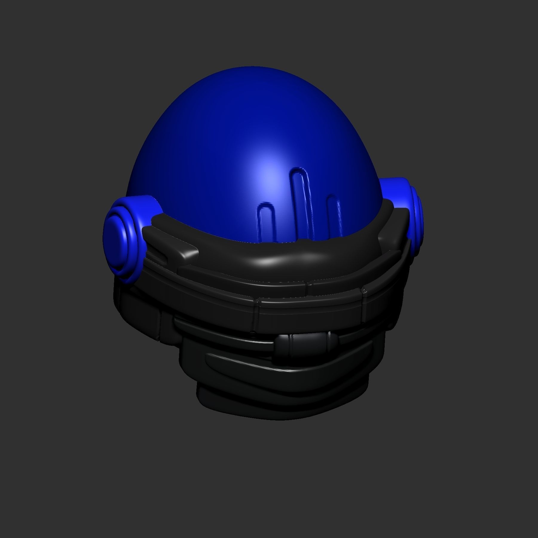 helmet high poly sculpt 3d printable ver 7 3D model 3D model_4
