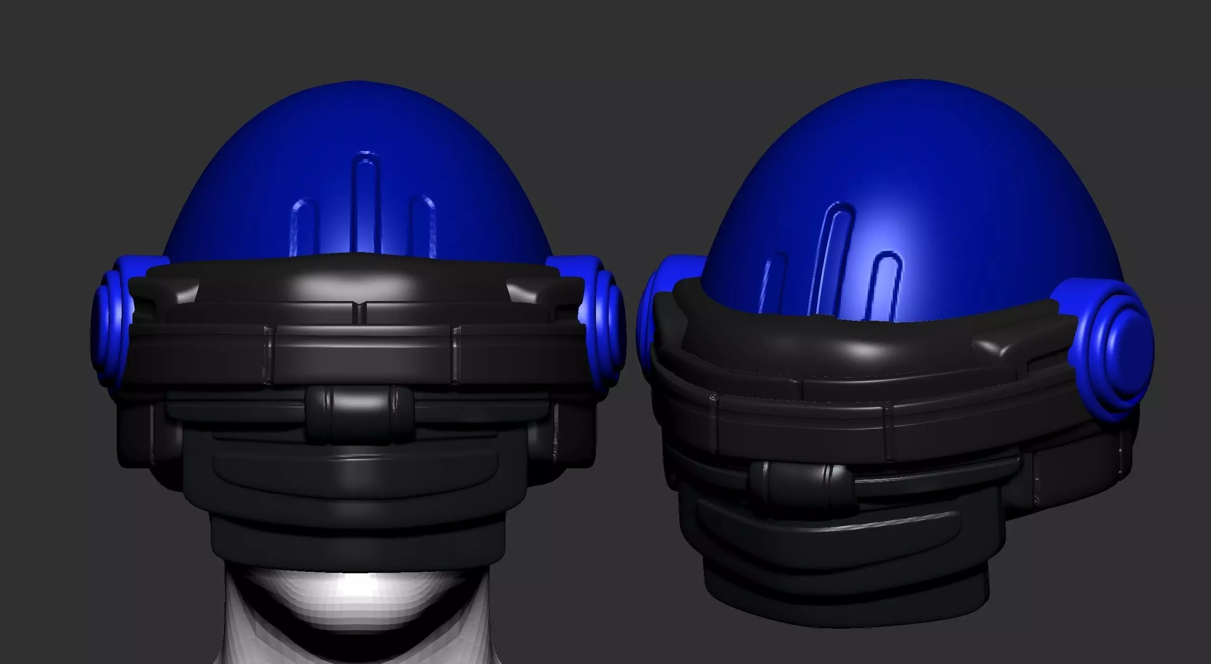 helmet high poly sculpt 3d printable ver 7 3D model 3D model_0