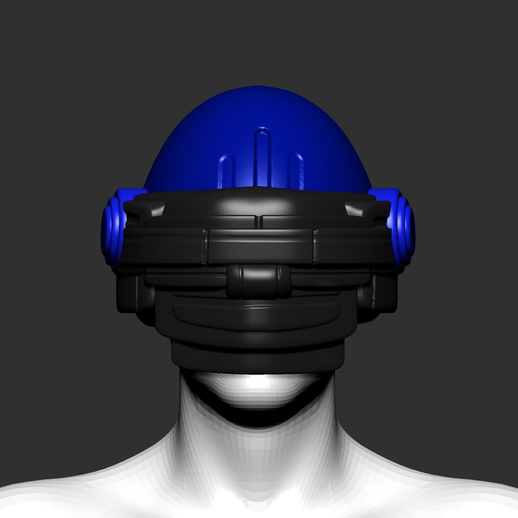 helmet high poly sculpt 3d printable ver 7 3D model 3D model_1