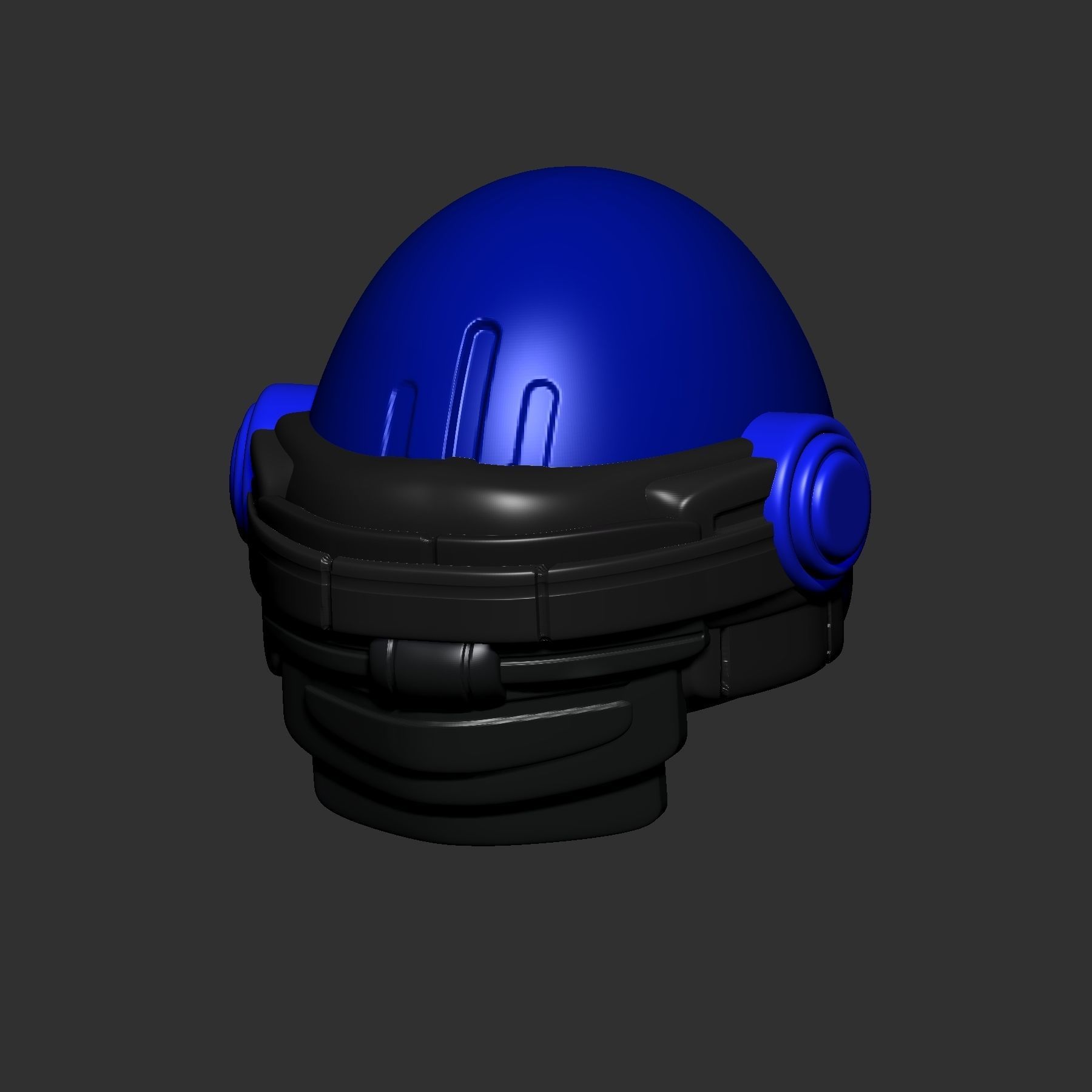 helmet high poly sculpt 3d printable ver 7 3D model 3D model_3