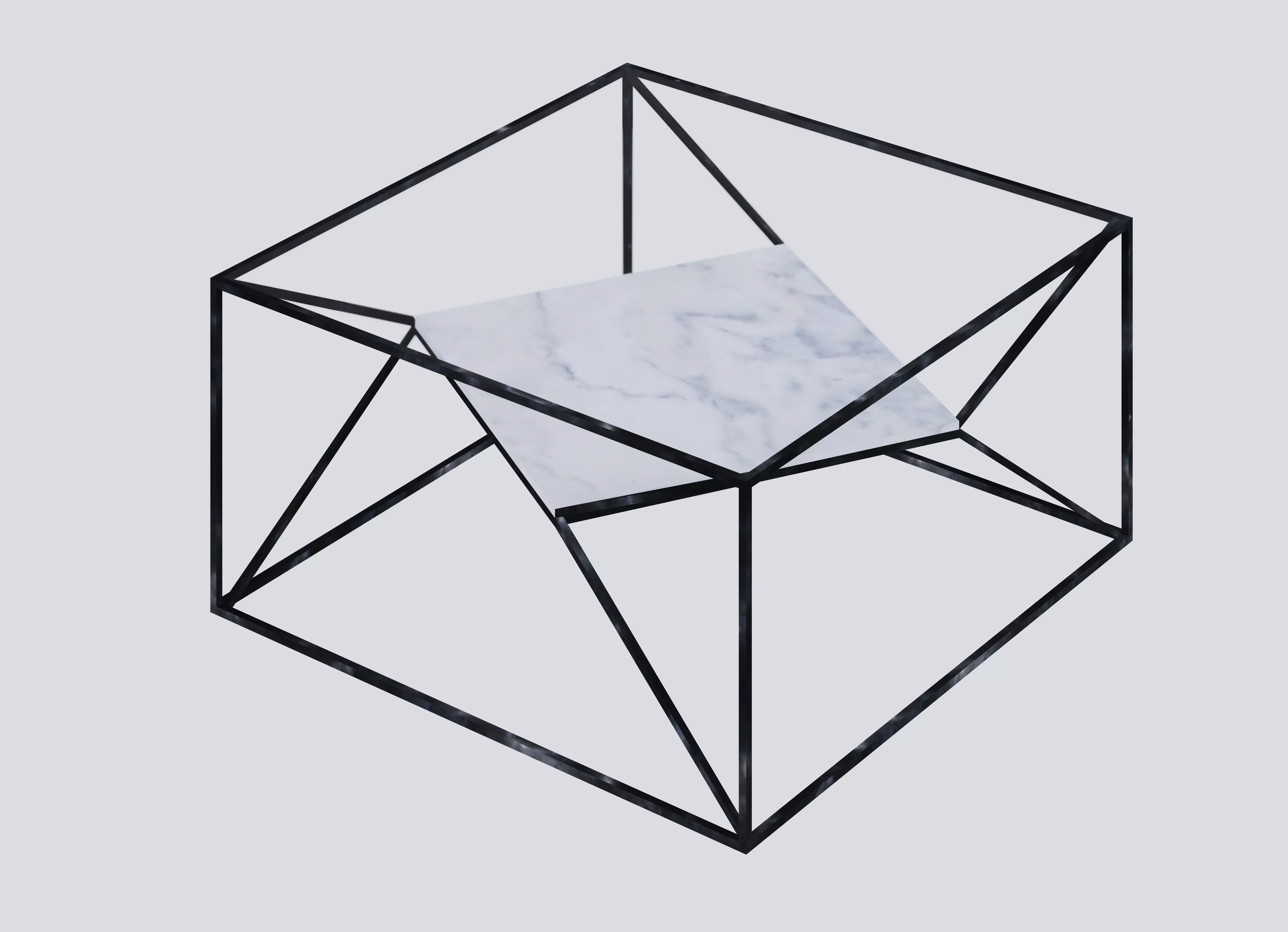 marble base table 3D model