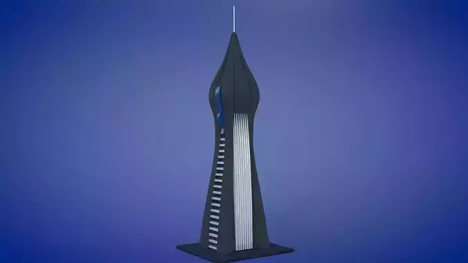 Sci-fi Futuristic Building