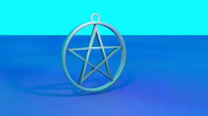 Pentagram amulet 3D model