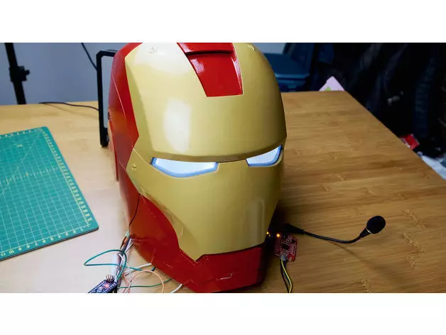 Voice control Iron Man mark3 Helmet-wearable 3D print model_0