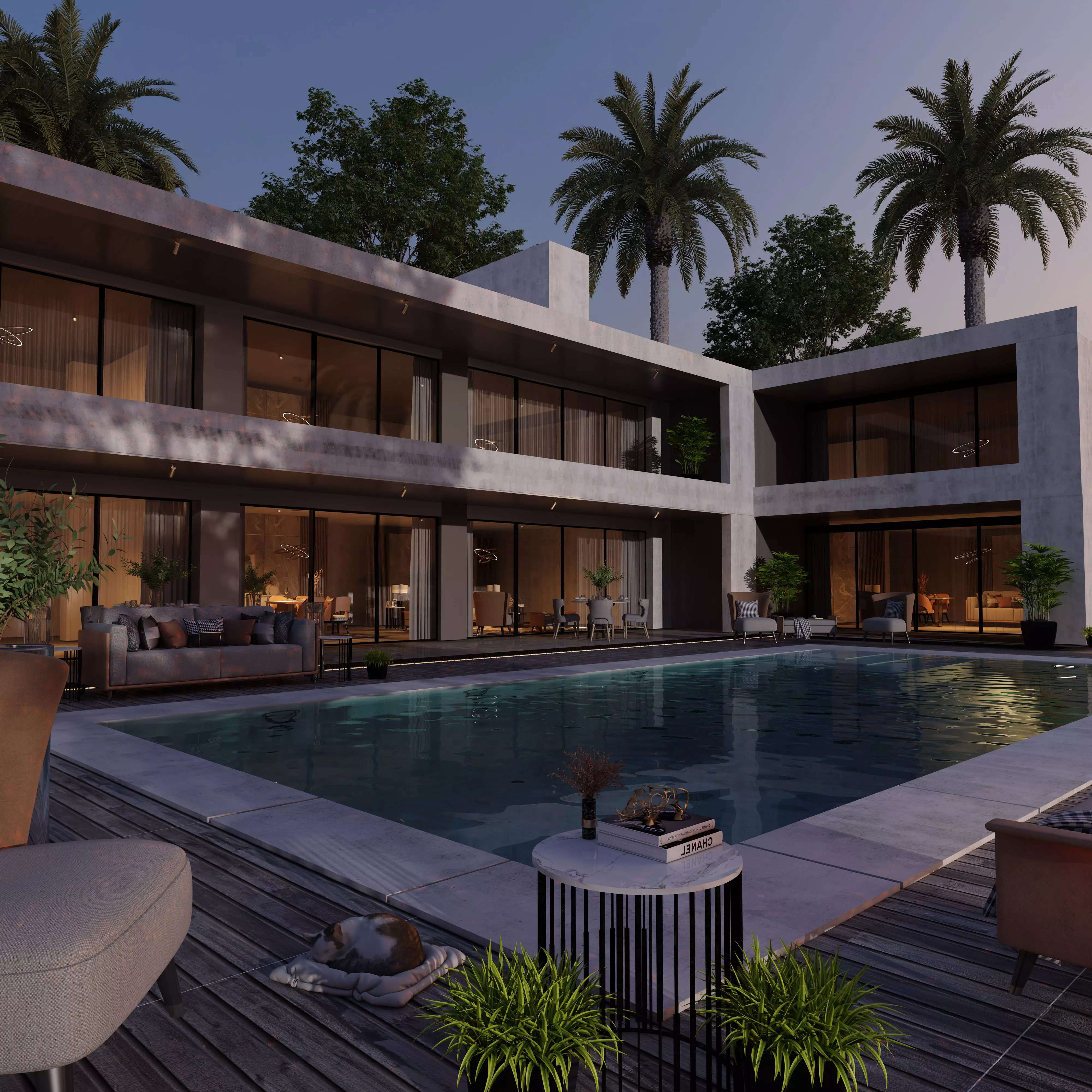 Modern Pool 3D model