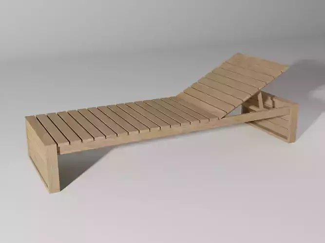 Sunbed BK14 Low-poly 3D model