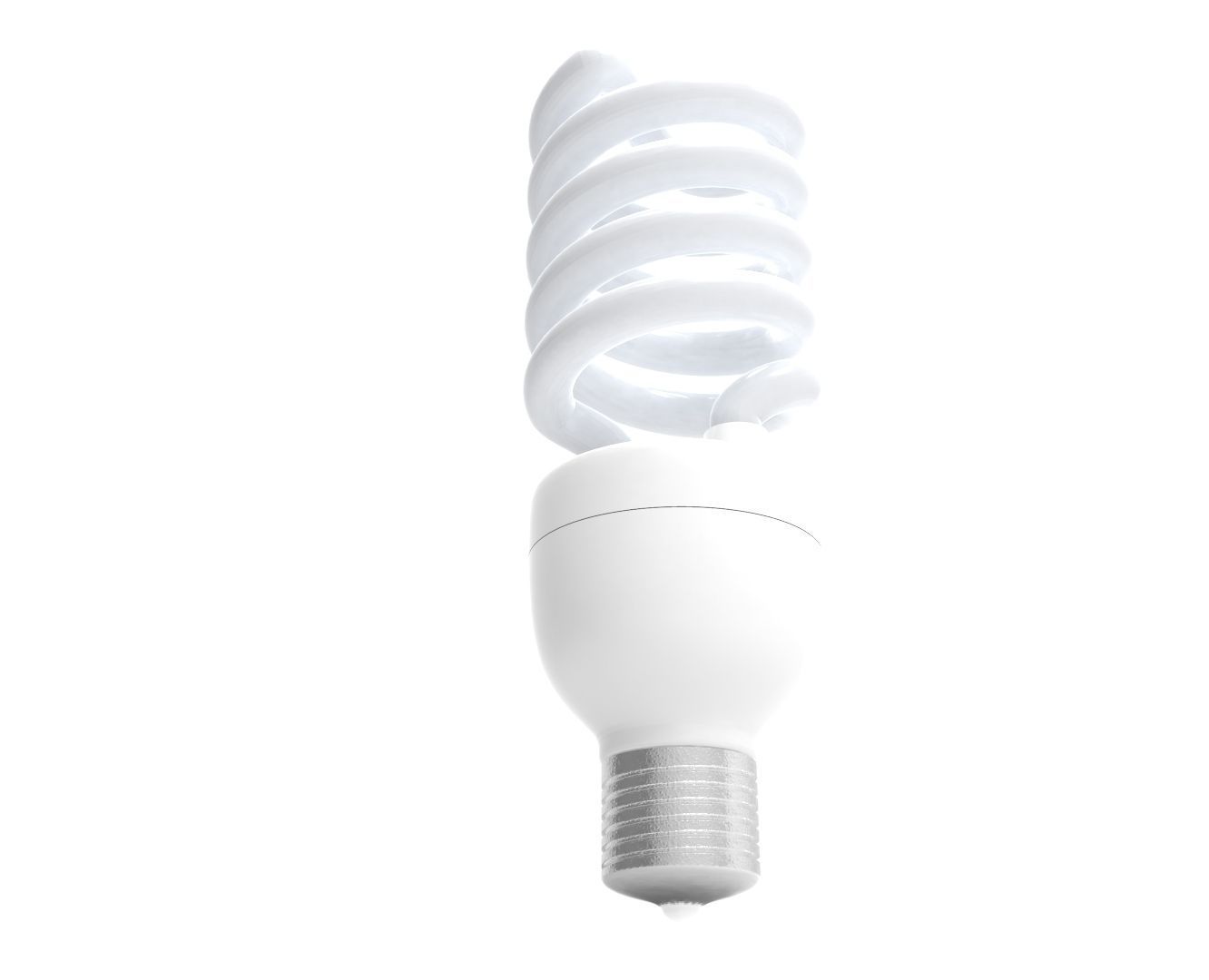 Spiral Light Bulb  3D print model_6
