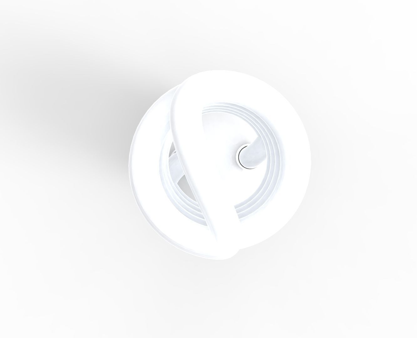 Spiral Light Bulb  3D print model_4