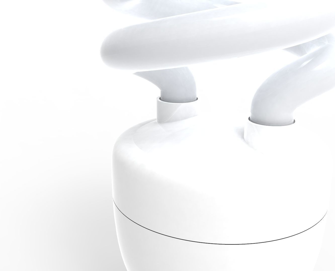 Spiral Light Bulb  3D print model_5