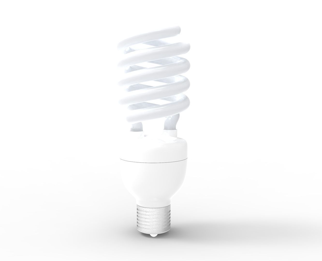 Spiral Light Bulb  3D print model_1
