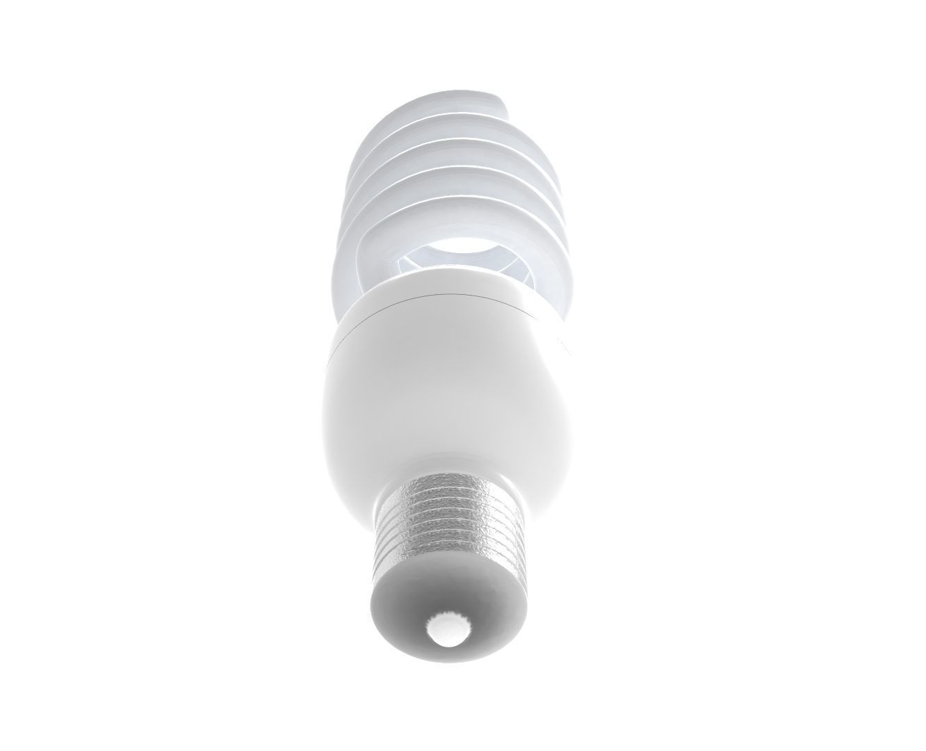 Spiral Light Bulb  3D print model_3
