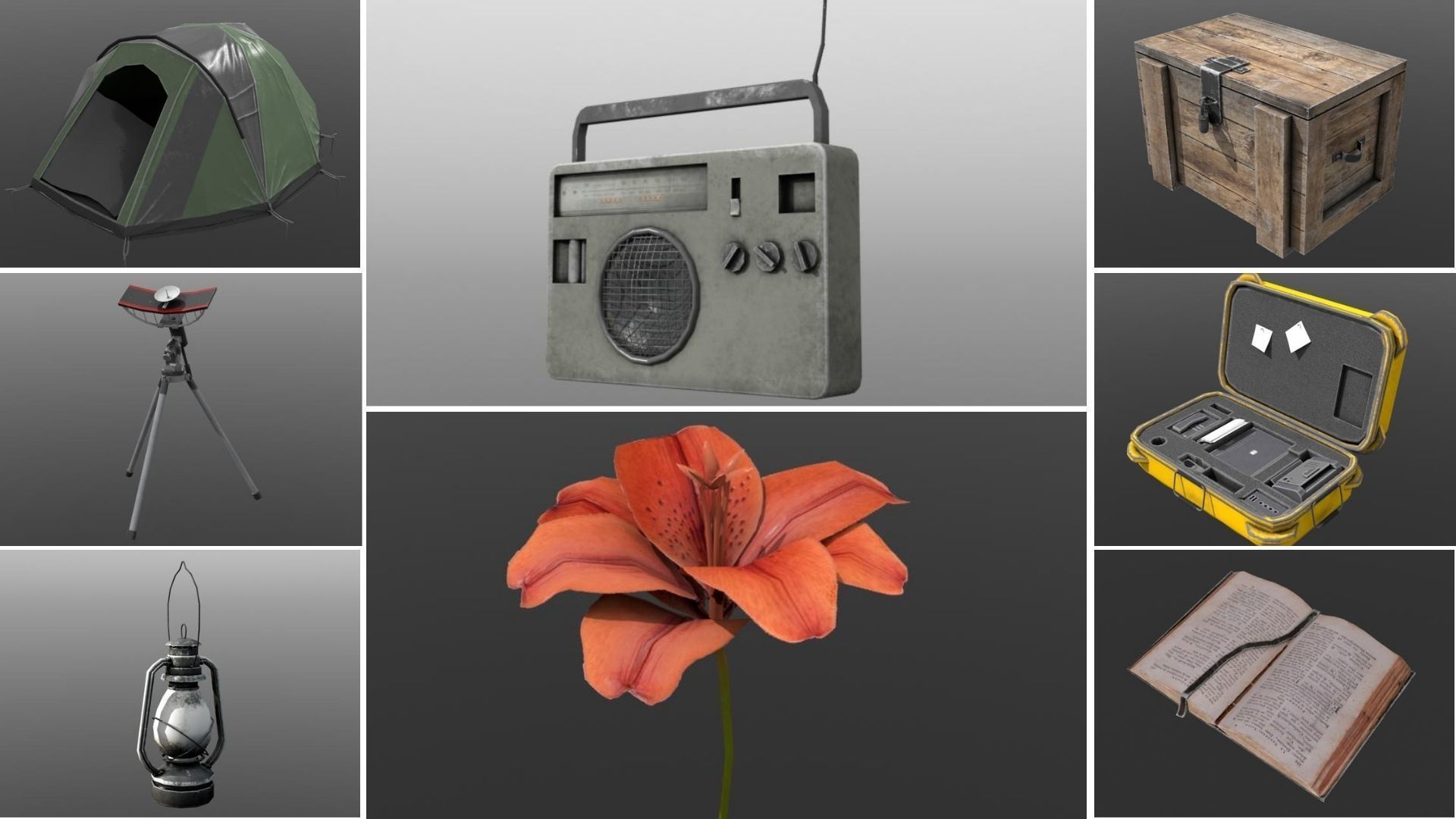 Lost Temple Low-poly 3D model_13