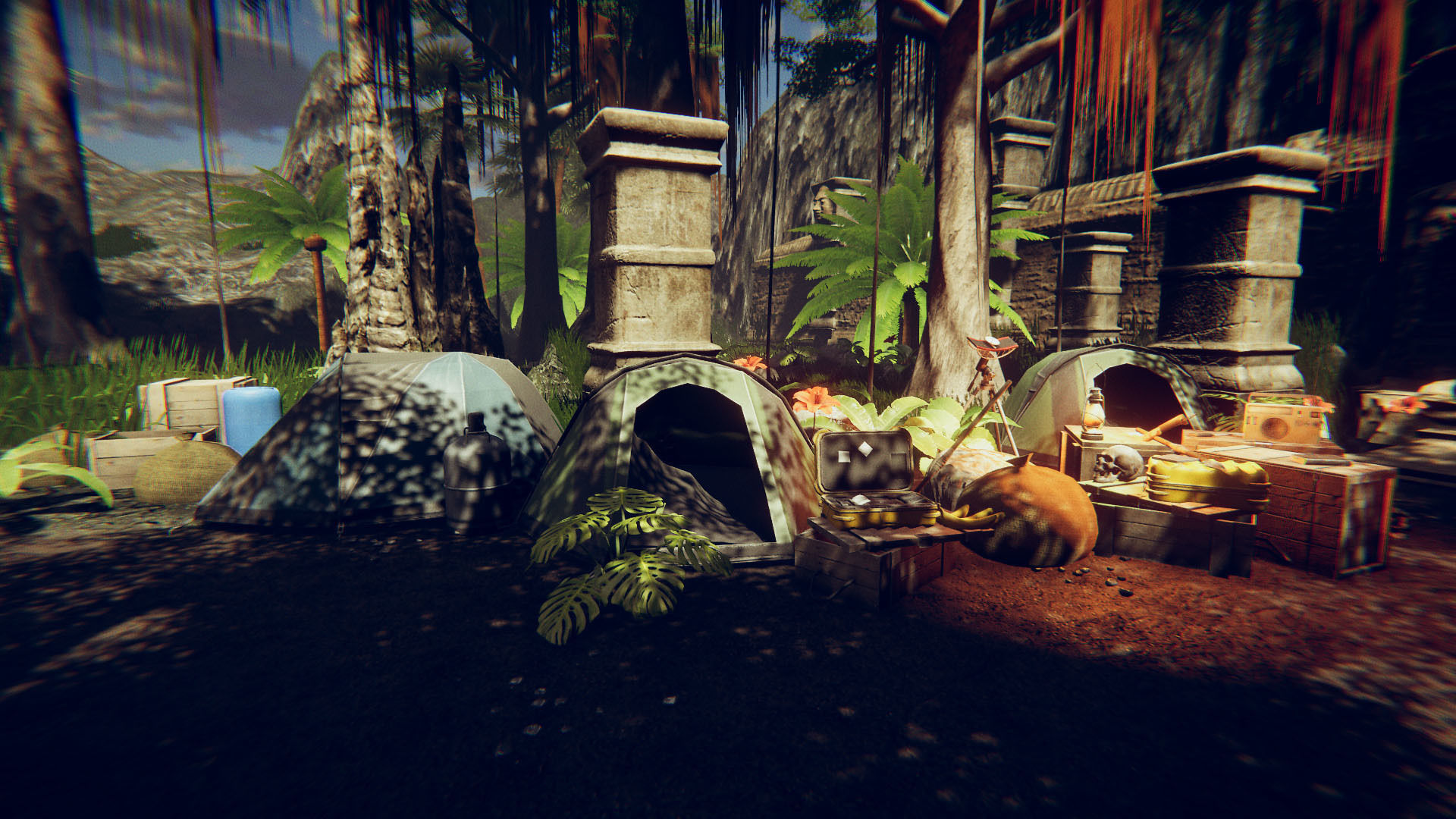 Lost Temple Low-poly 3D model_9