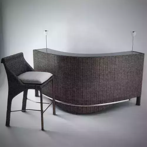 BEL AIR Bar and BEL AIR Bar stool  3D model