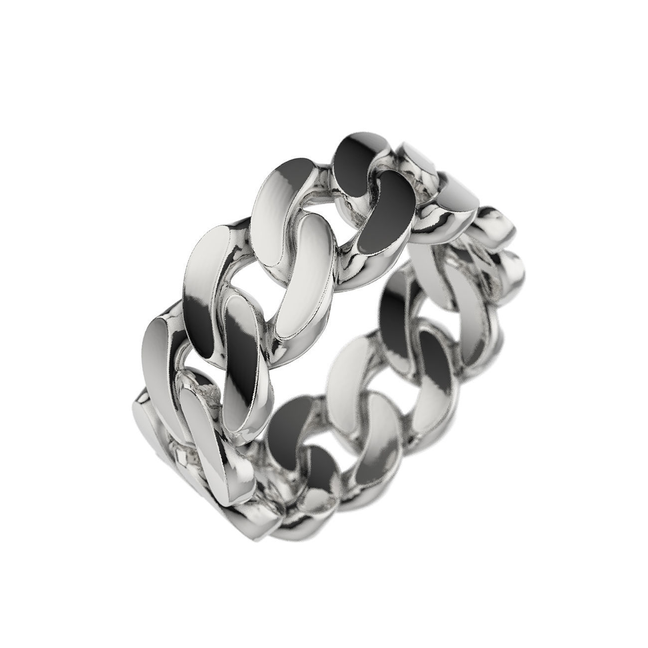 N165 Cuban ring T01 3D print model_4