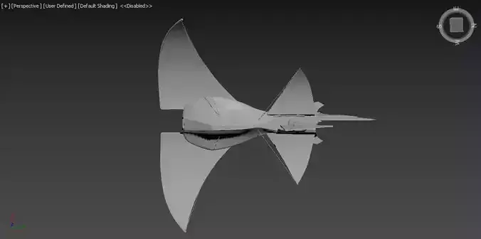 aircraft spacecraft with two wings