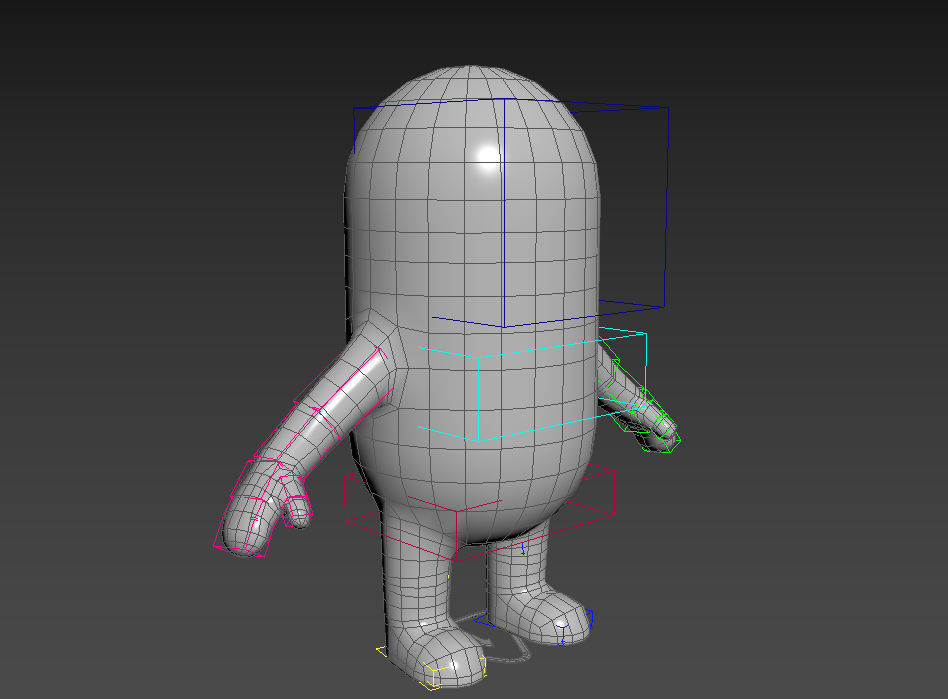 Rigged Capsule Man  3D model_10