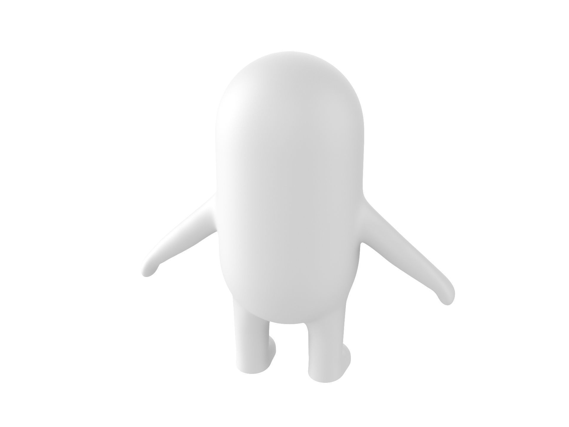 Rigged Capsule Man  3D model_6