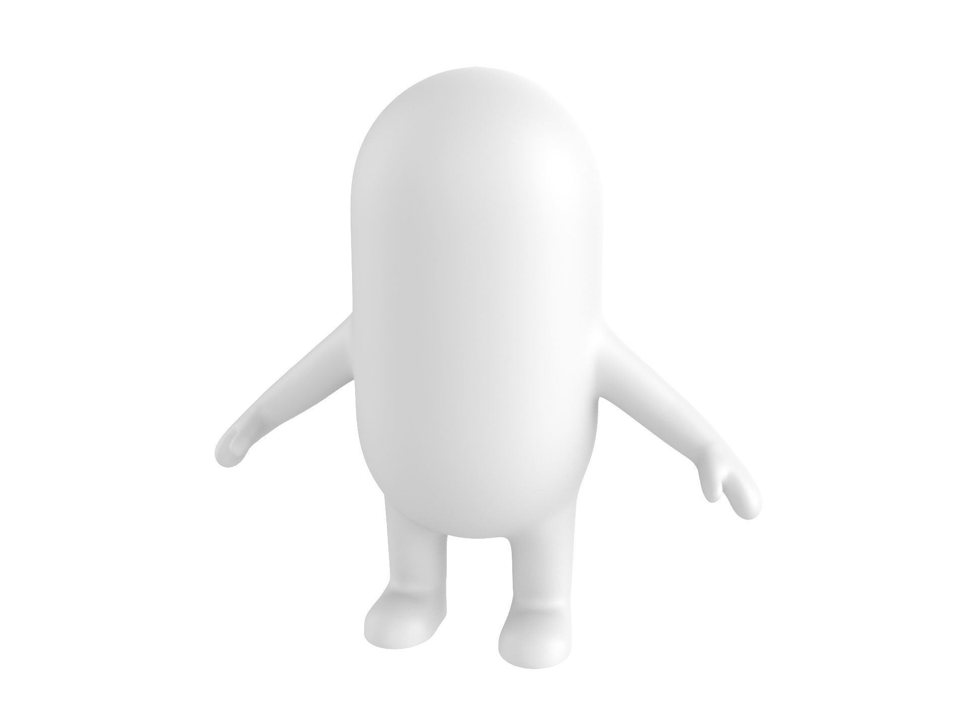 Rigged Capsule Man  3D model_3