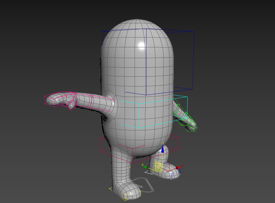 Rigged Capsule Man  3D model_12