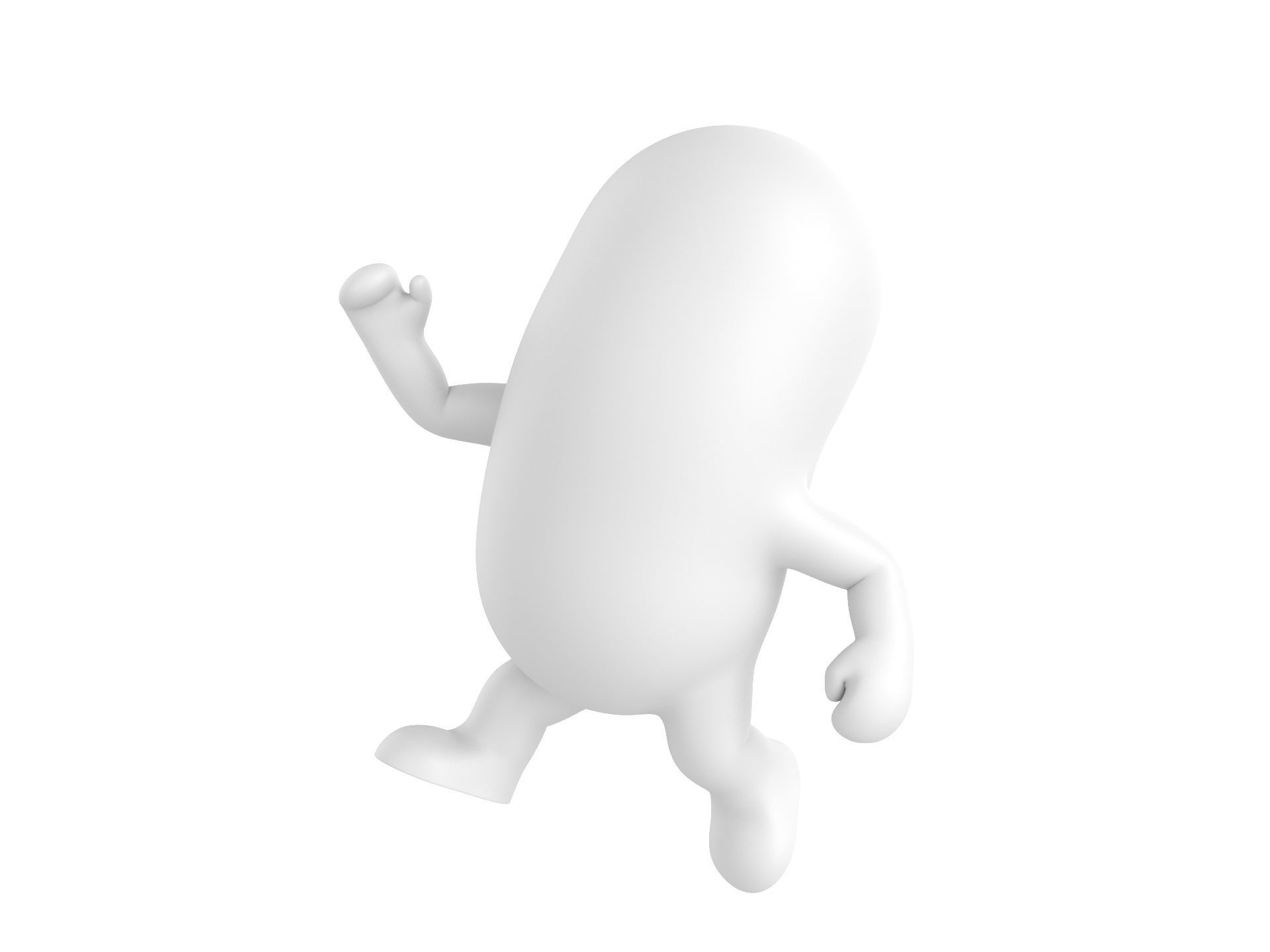 Rigged Capsule Man  3D model_2