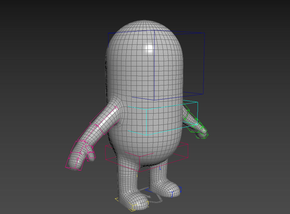Rigged Capsule Man  3D model_9
