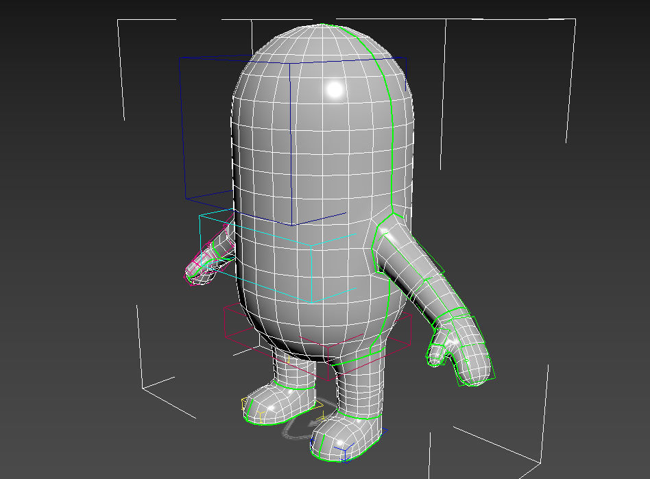 Rigged Capsule Man  3D model_16