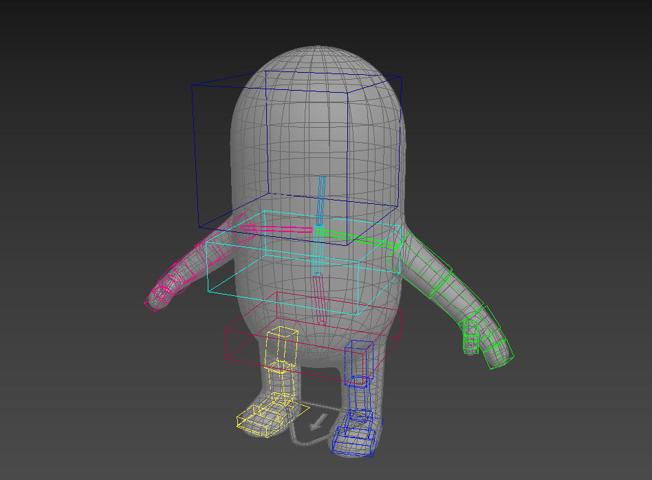 Rigged Capsule Man  3D model_8
