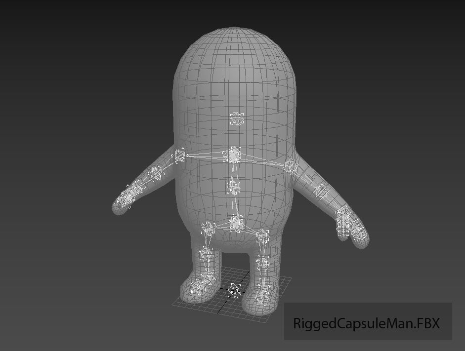 Rigged Capsule Man  3D model_20