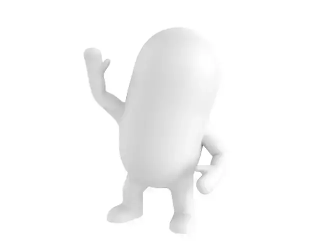 Rigged Capsule Man  3D model