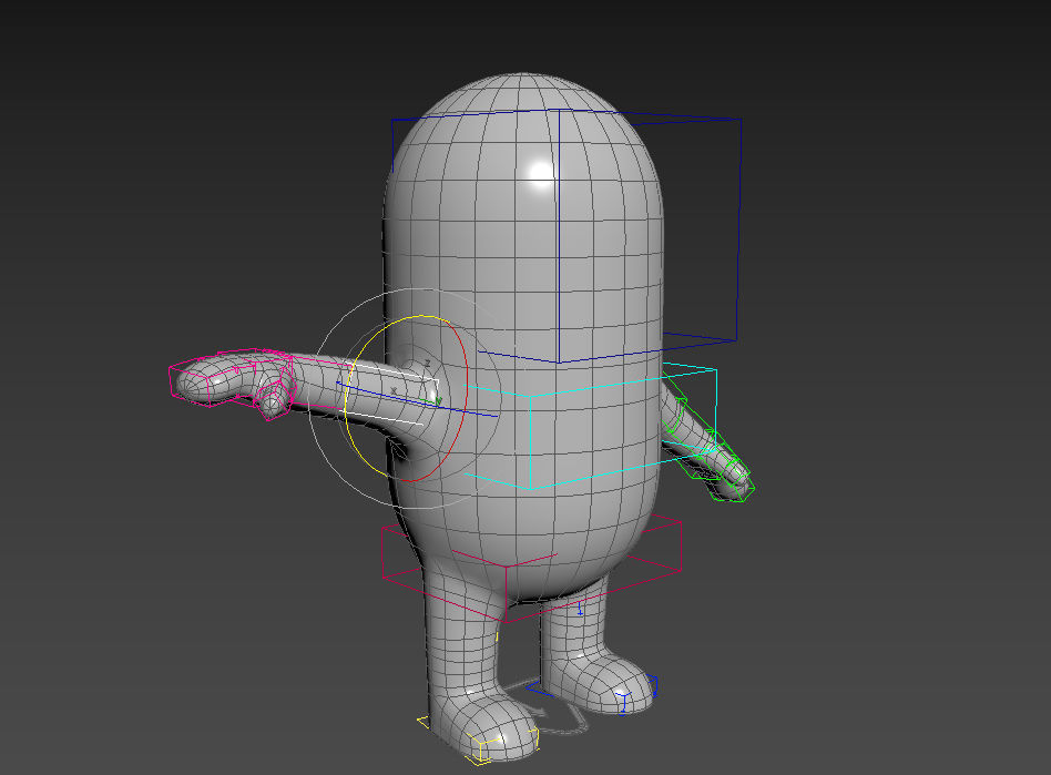 Rigged Capsule Man  3D model_11