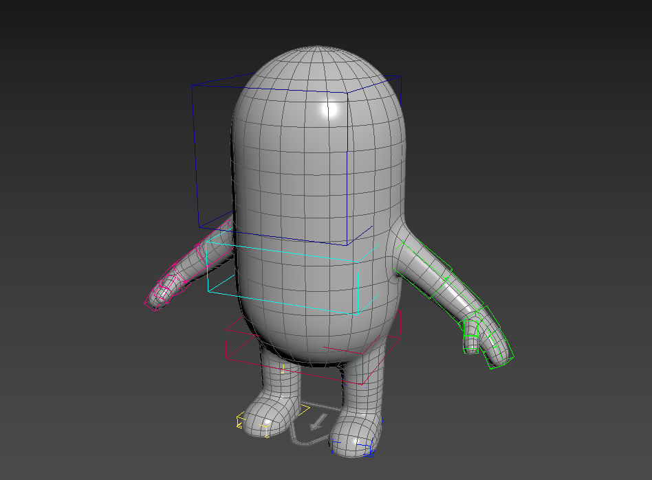 Rigged Capsule Man  3D model_7