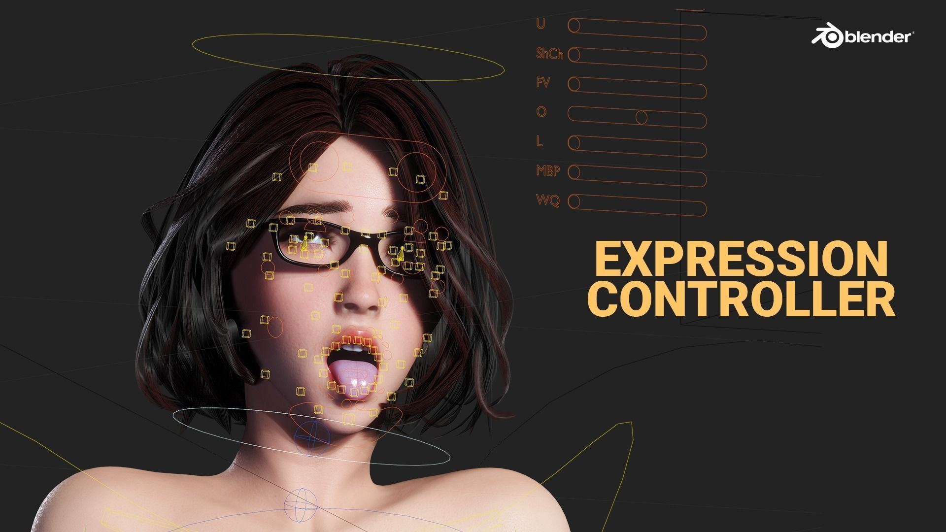 Ava v2 - Female Rigged Character 3D model_6
