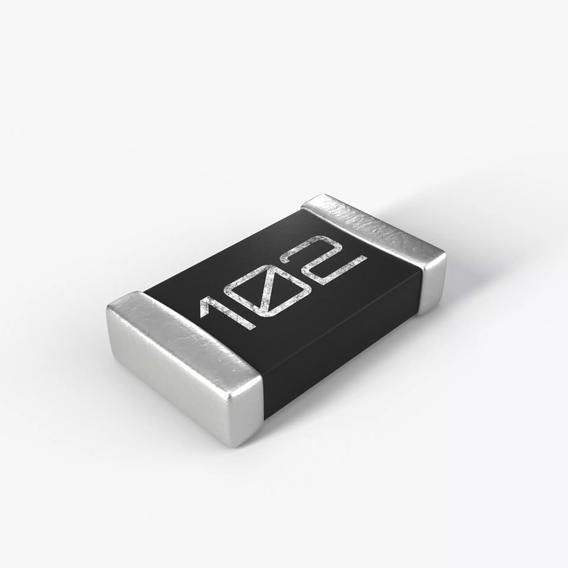 SMD Resistor type 2 PBR model with 2K textures 3D model_0