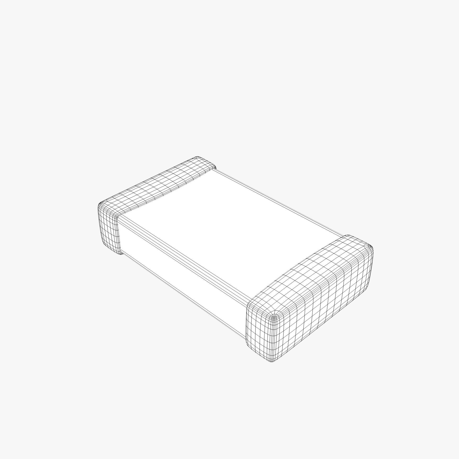 SMD Resistor type 2 PBR model with 2K textures 3D model_7
